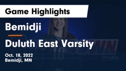 Bemidji  vs Duluth East Varsity Game Highlights - Oct. 18, 2022