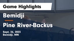 Bemidji  vs Pine River-Backus  Game Highlights - Sept. 26, 2023