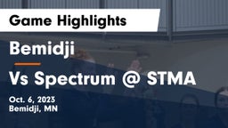 Bemidji  vs Vs Spectrum @ STMA  Game Highlights - Oct. 6, 2023