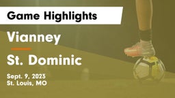 Vianney  vs St. Dominic  Game Highlights - Sept. 9, 2023