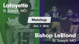 Matchup: Lafayette High vs. Bishop LeBlond  2016