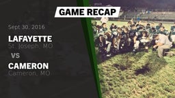 Recap: Lafayette  vs. Cameron  2016