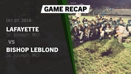 Recap: Lafayette  vs. Bishop LeBlond  2016