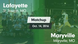 Matchup: Lafayette High vs. Maryville  2016