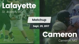 Matchup: Lafayette High vs. Cameron  2017