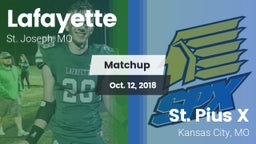 Matchup: Lafayette High vs. St. Pius X  2018