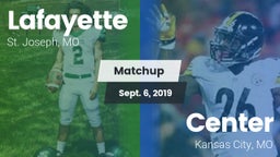 Matchup: Lafayette High vs. Center  2019