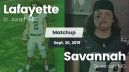 Matchup: Lafayette High vs. Savannah  2019