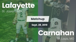 Matchup: Lafayette High vs. Carnahan  2019