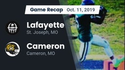 Recap: Lafayette  vs. Cameron  2019