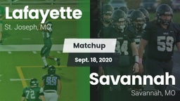 Matchup: Lafayette High vs. Savannah  2020