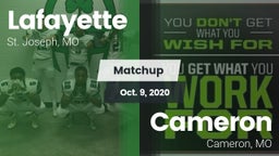 Matchup: Lafayette High vs. Cameron  2020