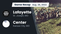 Recap: Lafayette  vs. Center  2022
