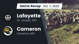 Recap: Lafayette  vs. Cameron  2022