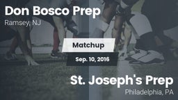Matchup: Don Bosco Prep High vs. St. Joseph's Prep  2016