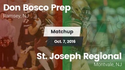 Matchup: Don Bosco Prep High vs. St. Joseph Regional  2016