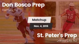 Matchup: Don Bosco Prep High vs. St. Peter's Prep  2016