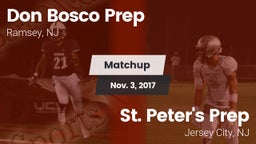 Matchup: Don Bosco Prep High vs. St. Peter's Prep  2017