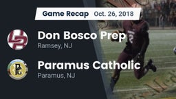 Recap: Don Bosco Prep  vs. Paramus Catholic  2018