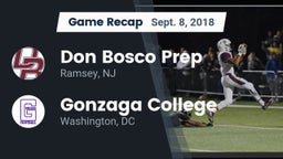 Recap: Don Bosco Prep  vs. Gonzaga College  2018