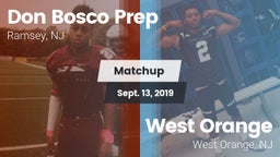 Matchup: Don Bosco Prep High vs. West Orange  2019