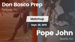 Matchup: Don Bosco Prep High vs. Pope John 2019