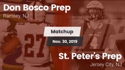 Matchup: Don Bosco Prep High vs. St. Peter's Prep  2019