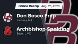 Recap: Don Bosco Prep  vs. Archbishop Spalding  2023