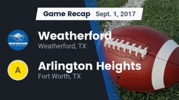 Recap: Weatherford  vs. Arlington Heights  2017