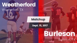 Matchup: Weatherford High vs. Burleson  2017