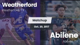 Matchup: Weatherford High vs. Abilene  2017