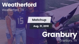 Matchup: Weatherford High vs. Granbury  2018