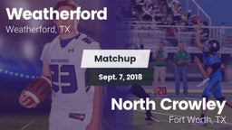 Matchup: Weatherford High vs. North Crowley  2018