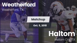 Matchup: Weatherford High vs. Haltom  2018
