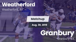 Matchup: Weatherford High vs. Granbury  2019