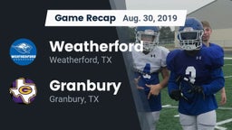 Recap: Weatherford  vs. Granbury  2019