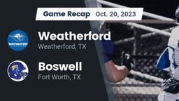 Recap: Weatherford  vs. Boswell   2023