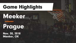 Meeker  vs Prague  Game Highlights - Nov. 30, 2018