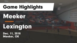Meeker  vs Lexington  Game Highlights - Dec. 11, 2018