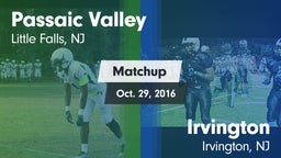 Matchup: Passaic Valley High vs. Irvington  2016