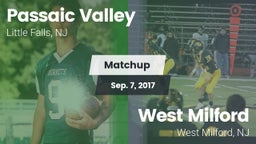 Matchup: Passaic Valley High vs. West Milford  2017