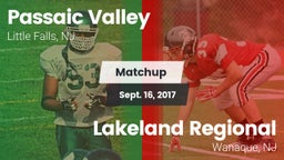 Matchup: Passaic Valley High vs. Lakeland Regional  2017