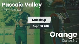 Matchup: Passaic Valley High vs. Orange  2017