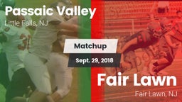 Matchup: Passaic Valley High vs. Fair Lawn  2018