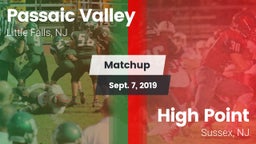 Matchup: Passaic Valley High vs. High Point  2019
