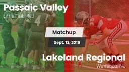 Matchup: Passaic Valley High vs. Lakeland Regional  2019