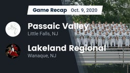 Recap: Passaic Valley  vs. Lakeland Regional  2020