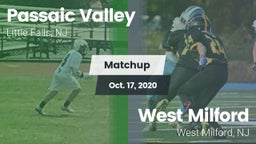 Matchup: Passaic Valley High vs. West Milford  2020