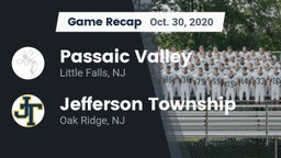 Recap: Passaic Valley  vs. Jefferson Township  2020