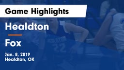 Healdton  vs Fox  Game Highlights - Jan. 8, 2019